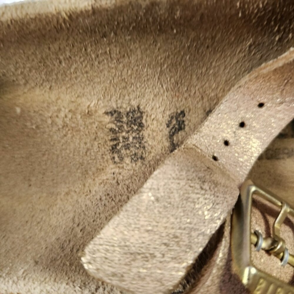 Birkenstock Metallic Pink Two-Strap Sandals with Adjustable Buckles - Picture 7 of 7